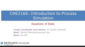 CHE2166: Simulating Equation of State in Excel and Aspen Plus
