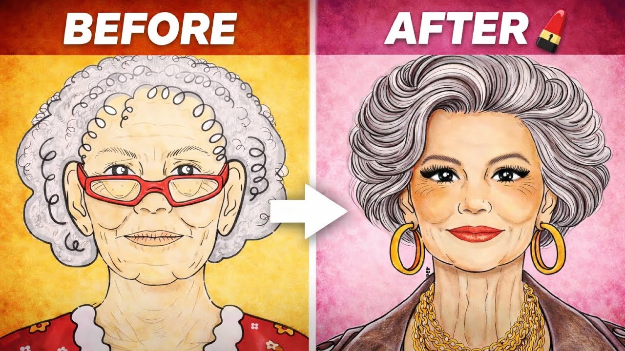Grandma Glow Up Transformation | Amazing Makeup Change