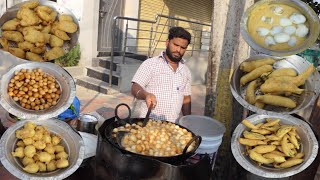 Evening Snacks |Egg Bonda,SALLA PUNUGULU ,Alu Bajji ,Vakaya bajji and Mirchi  Bajji\\\\Chethan Foodies