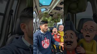 Helicopter🚁 huaa kharaab motu patlu or hulk or mein fas gya #shorts #cartoon #motupatlu #hulklife
