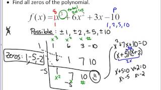 Video Notes 4 5 Day 2   Solving Polynomials by Synthetic Guess and Check
