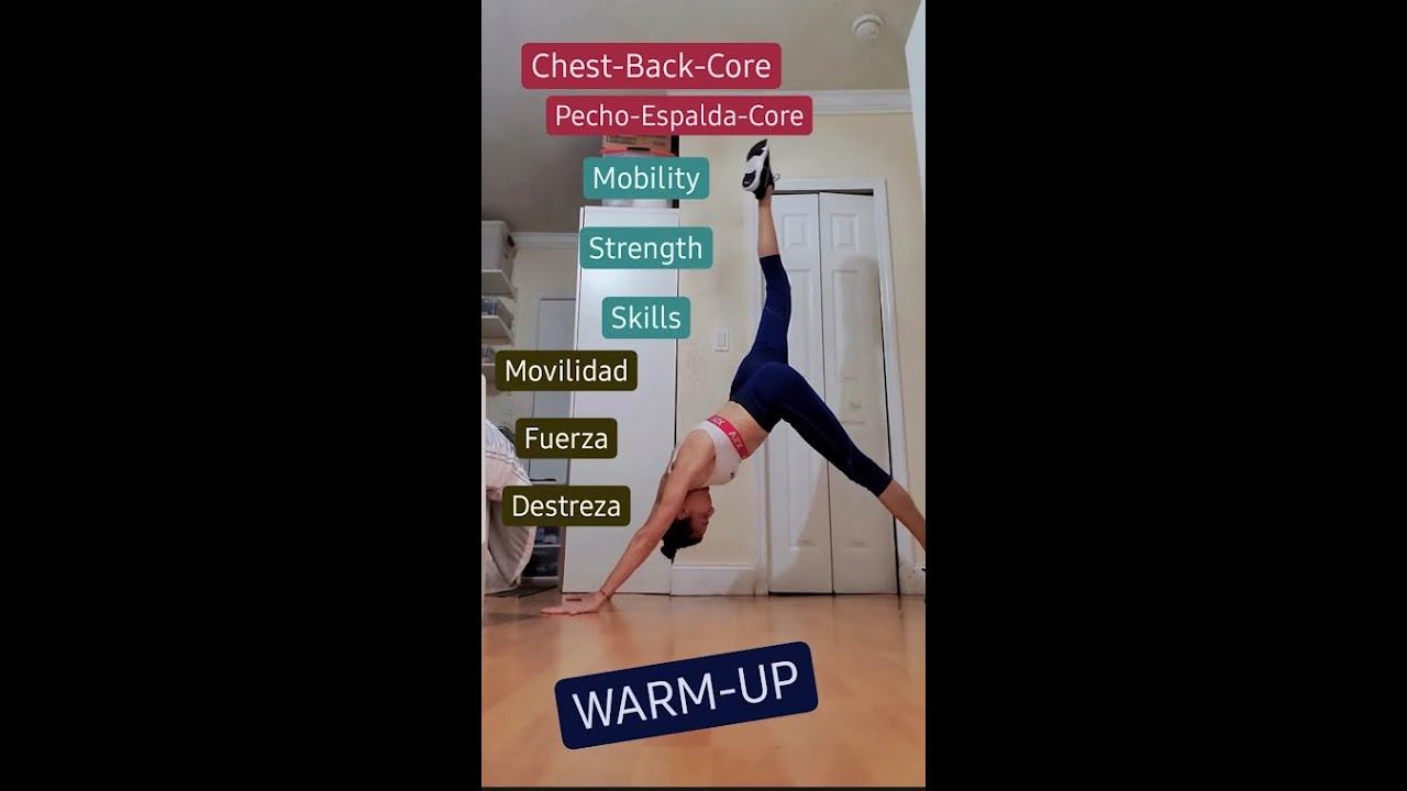 WARMUP CHEST BACK CORE DAY MOBILITY, STRENGTH, SKILLS MOVILIDAD