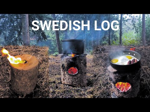 How To Make a Swedish Log Fire