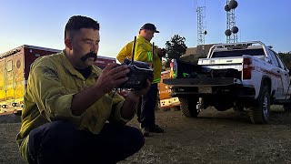 UAS operations surveying for heat detections on the Sites Fire