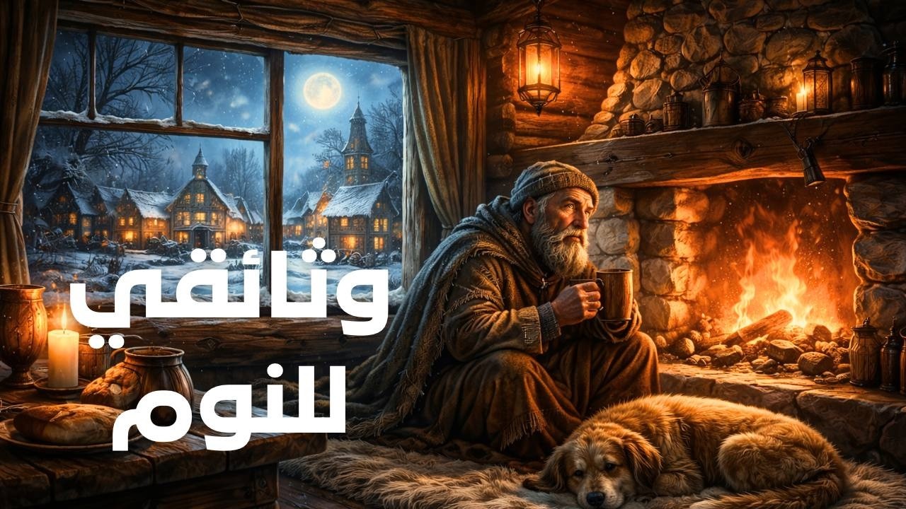 ليلة هادئة في كوخ شتوي وسط الغابة ❄️| وثائقي للنوم الهادئ والعميق