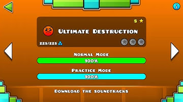 Geometry Dash - Ultimate Destruction - 100% complete (All coins)