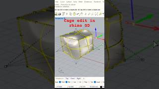 Cage edit command rhino 3D #rhino3d #cage #rhino5 #cad
