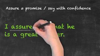 Assure vs  Insure vs  Ensure | Ask Linda! | English Grammar