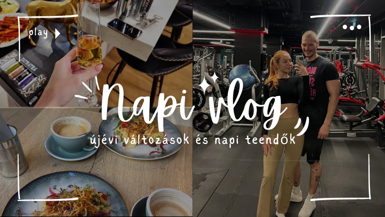 NAPI VLOG🎆🎉- új évi fogadalmak, rossmann haul, barátokkal vacsora