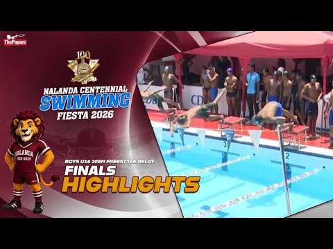 HIGHLIGHTS - Boys U16 200M Freestyle Relay Finals |Nalanda Centennial Swimming Fiesta