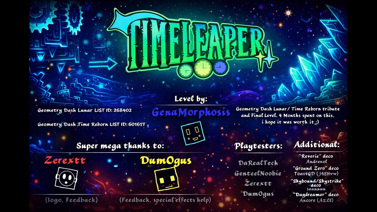 TIME LEAPER | Geometry Dash 2.208 | By GenaMorphosis