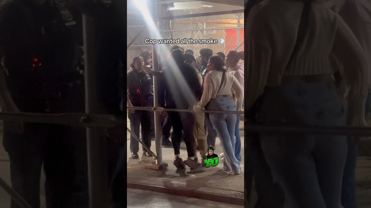 Woman cop wanted all the smoke 💨 