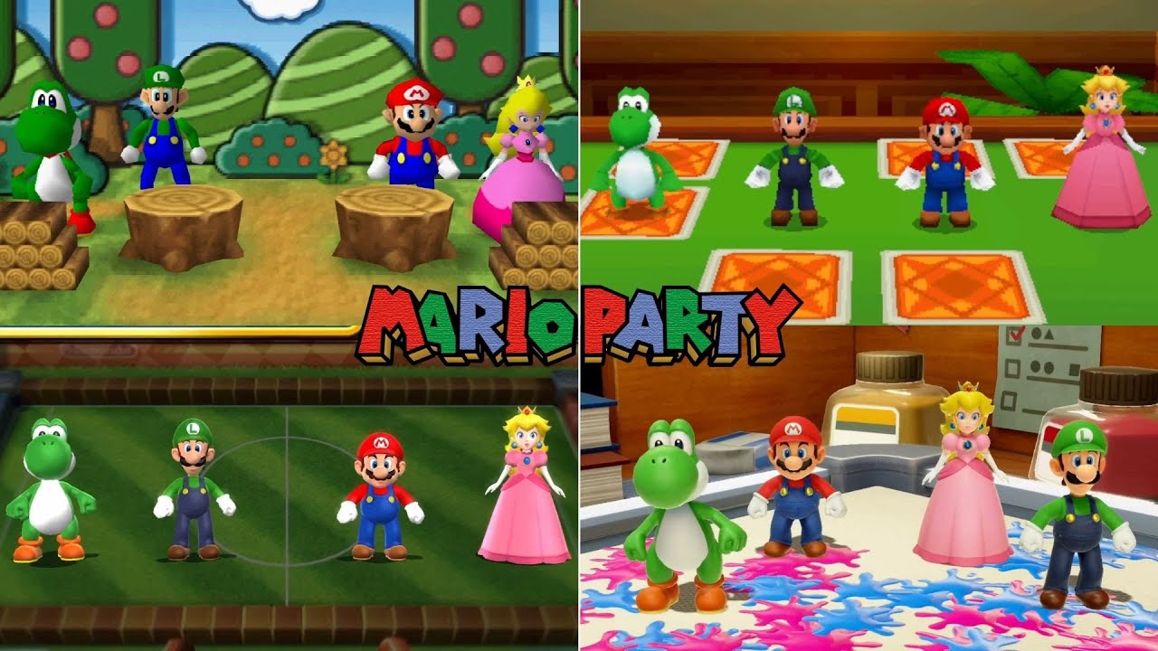 Mario Party Series // Yoshi & Luigi VS Mario & Peach [1998-2021