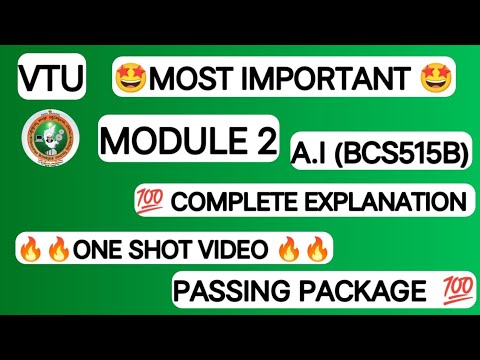 VTU | 5th Sem | A.I Module 2 | One Shot Revision | Search Algorithms ...