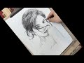 Quick Portrait Sketch How to Draw a Portrait of Girl Using Reference
