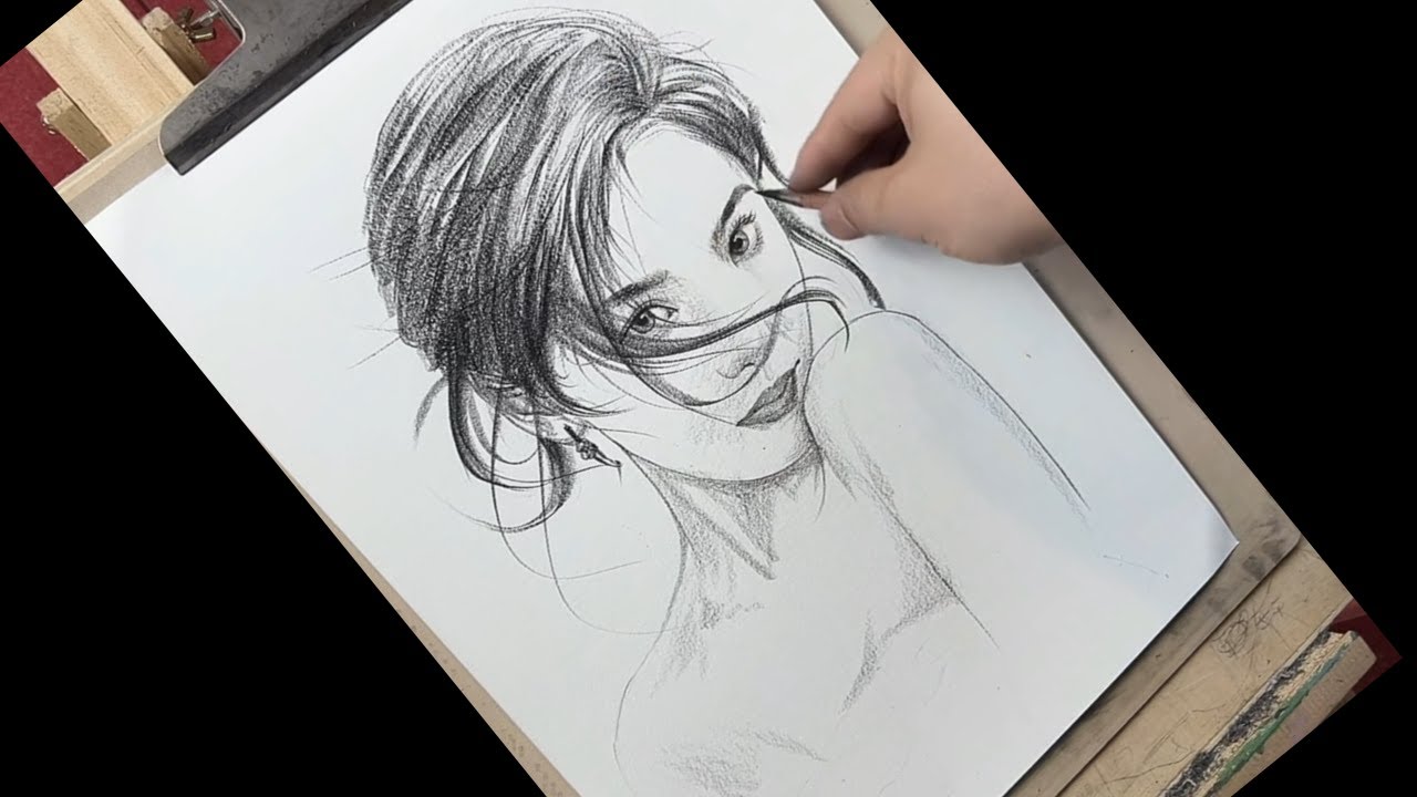 Quick Portrait Sketch How to Draw a Portrait of Girl Using Reference