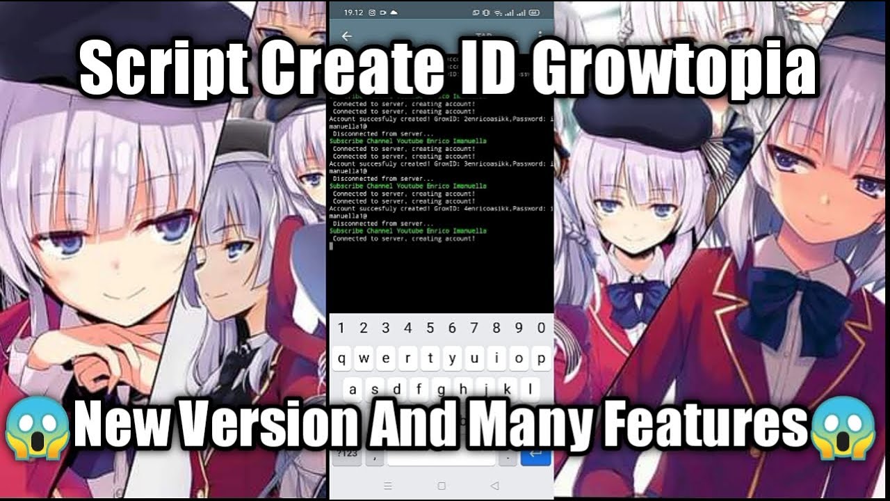 Script Create ID Growtopia Android - New Version - YouTube