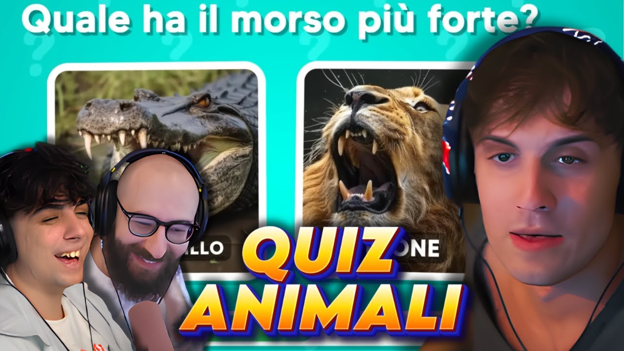 BLUR e il QUIZ Sugli ANIMALI...   Male Male 😁 Con MANUUXO, MARZA e ZAZZONE
