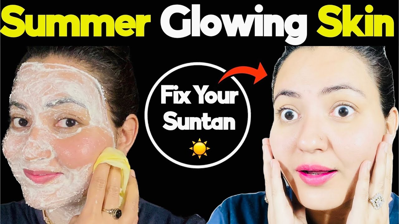 DIY *SUMMER GlOW FACIAL* Use This For 1 Week To Get 10X Glow & Glass Skin 💕