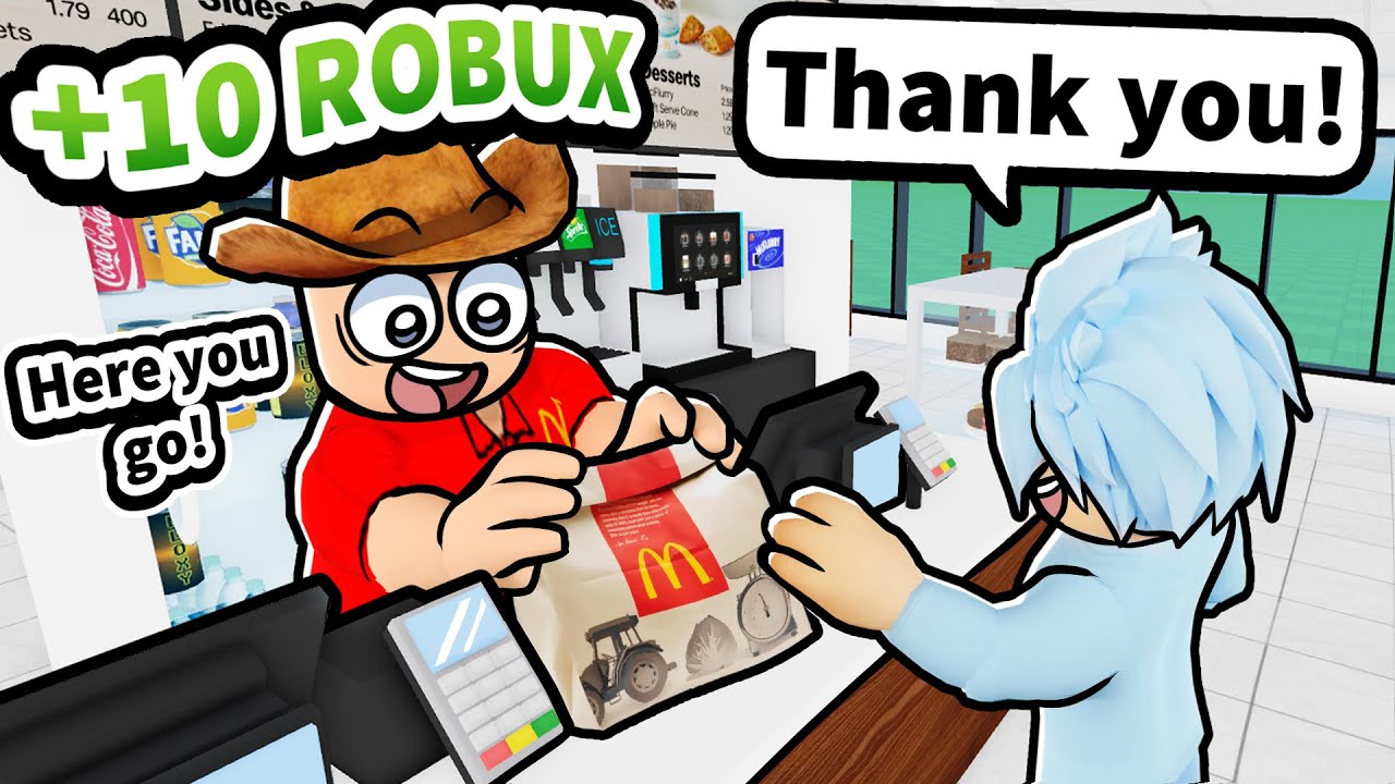 I Got a Job at a Roblox Cafe to Make Robux.. 