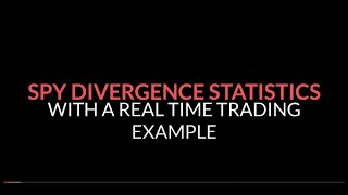 Using SPY Divergences to Trade ES Futures - Real Time Example