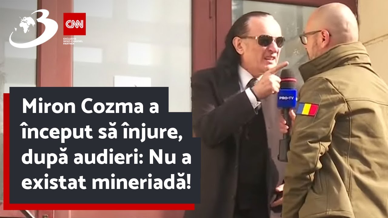 Miron Cozma a început să înjure, după audieri: Nu a existat mineriadă!