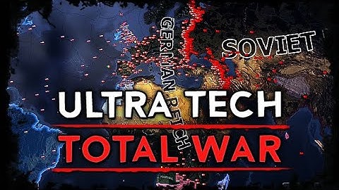[HoI4] Ultra Tech Total War - USA vs German Reich vs Soviet Union VS World [AI Timelapse]