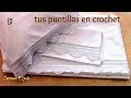 PUNTILLAS PARA TUS SABANAS A CROCHET:DIY