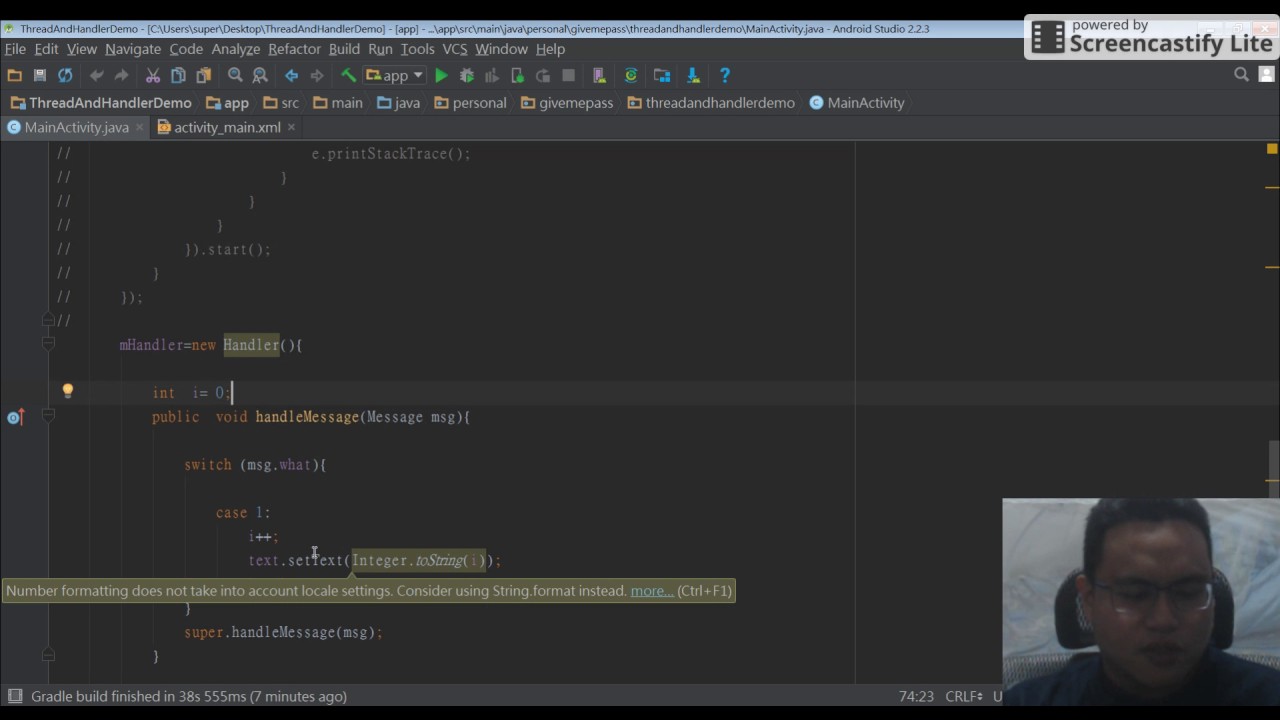 android thread handler 範例 - YouTube
