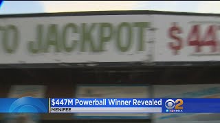 Winner Of $447 Million Powerball Jackpot Steps Forward -- Sort Of
