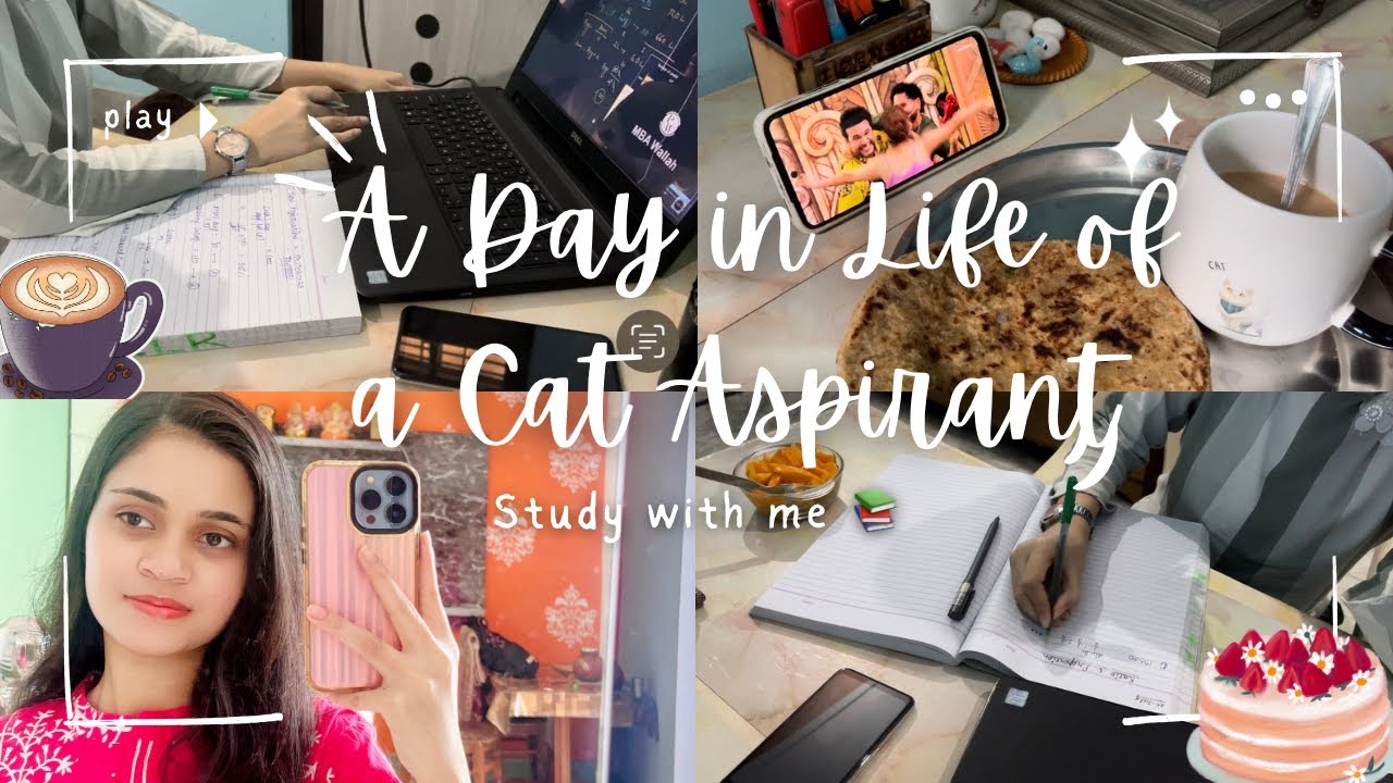 A Day In Life Of A CAT Aspirant | Study With Me 📚 | Cat 2024 Study Vlog ...