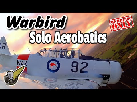Onboard During Aerobatics In North American Harvard