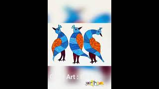 #GondArt#GondBirds#IndianFolkArt#TribalArt#InstaArt #artclass