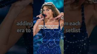 adding one song from each album to The Eras Tour setlist | #taylorswift #shorts