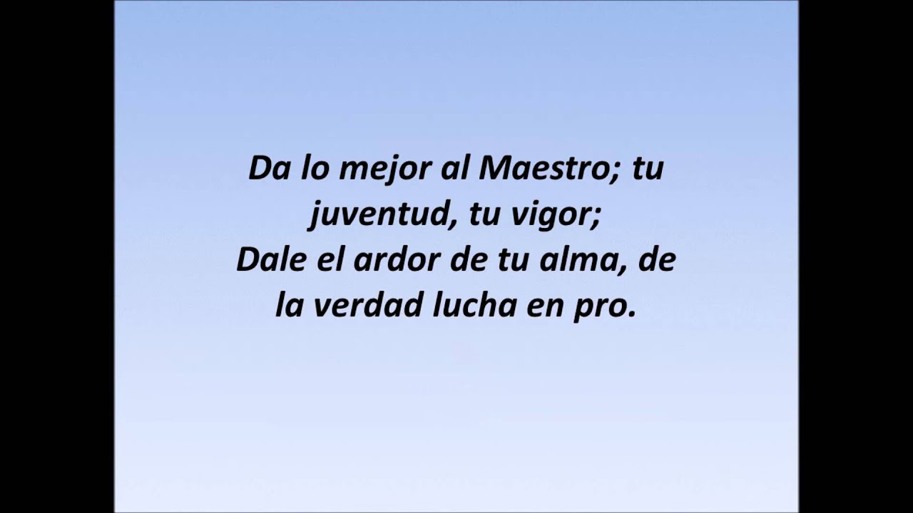 Da lo mejor al maestro - Himno instrumental Acordes - Chordify