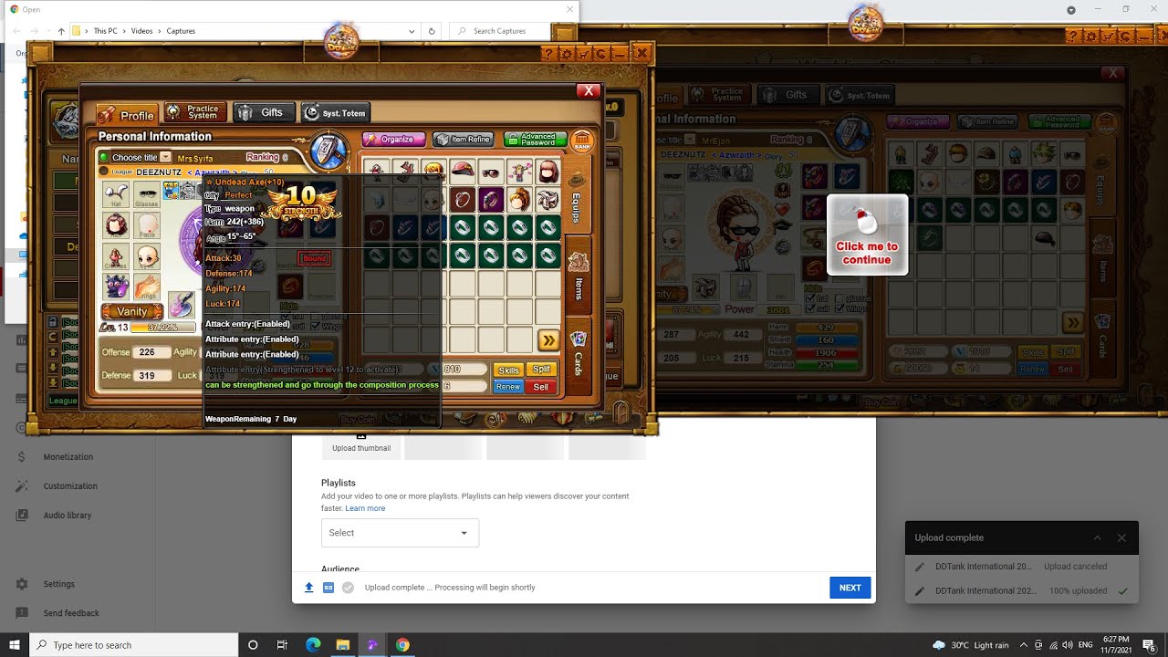 ddtank international ( MrsSyifa ) +2+3+4+5+6+7+8+9+10 T weapon axe