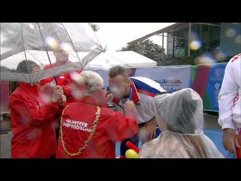 Men's shot put F42 | Victory Ceremony | 2014 IPC Athletics European Championships Swansea