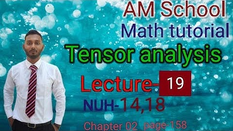 Tensor analysis Chapter-02(Hon