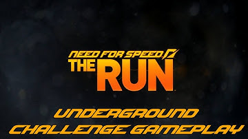Need for Speed: The Run Xbox 360 - Underground Challenge Gameplay