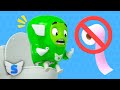 HELP! SUPER SLIME ran out of toilet paper! - Stuck in the Bathroom | The Supers | Funny Kids Cartoon