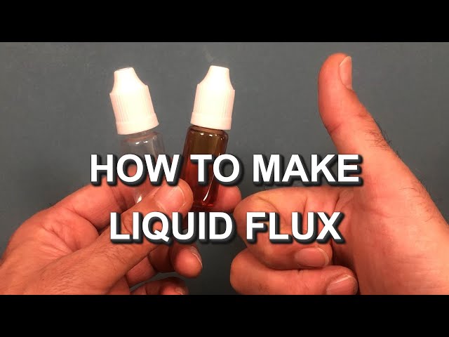 How to make liquid solder flux