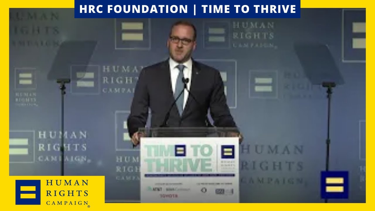 HRC President Chad Griffin Speaks at the 2019 HRC Time To Thrive - YouTube