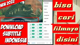 CARA DOWNLOAD SUBTITLE INDONESIA DI HP || android