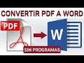 ✅ COMO convertir un PDF a WORD sin programas 👌