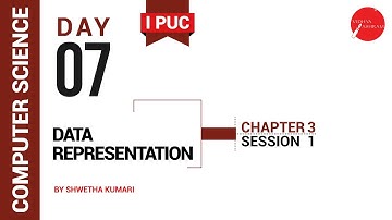 DAY 07 | COMPUTER SCIENCE | I PUC | DATA REPRESENTATION | L1