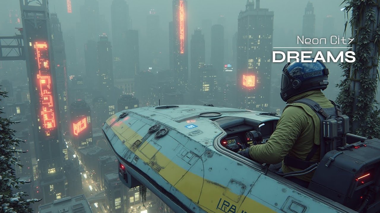 Киберпанк чиллаут и зимние ночи ~ Футуристический лаундж | Расслабляющие биты для фокуса