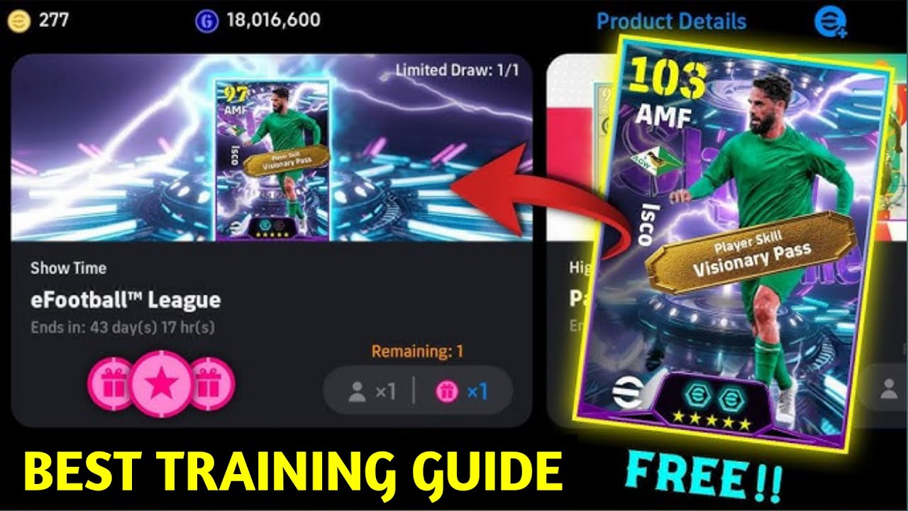 Free Showtime Isco Best Training Guide In eFootball 2026 || Isco Max Level Training In eFootball