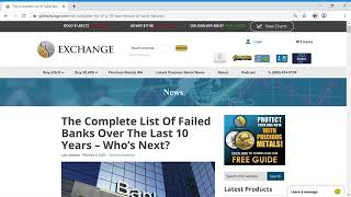 The Complete List Of Failed Banks Over The Last 10 Years – Who’s Next?