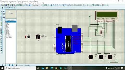 auto on and off street light project in proteus | simulation of street lights project in proteus