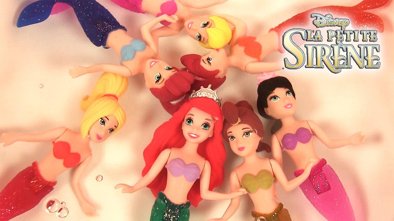 Princesses Disney Petite Sir¨ne Color Changing Disney The Little Mermaid Sisters